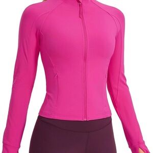 NWOT Pink Full-Zip Running Jacket